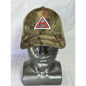 FLORY INDUSTRIES FARM EQUIPMENT CAMO HAT - ADJUSTABLE (OSFM) Mesh Back Embroider